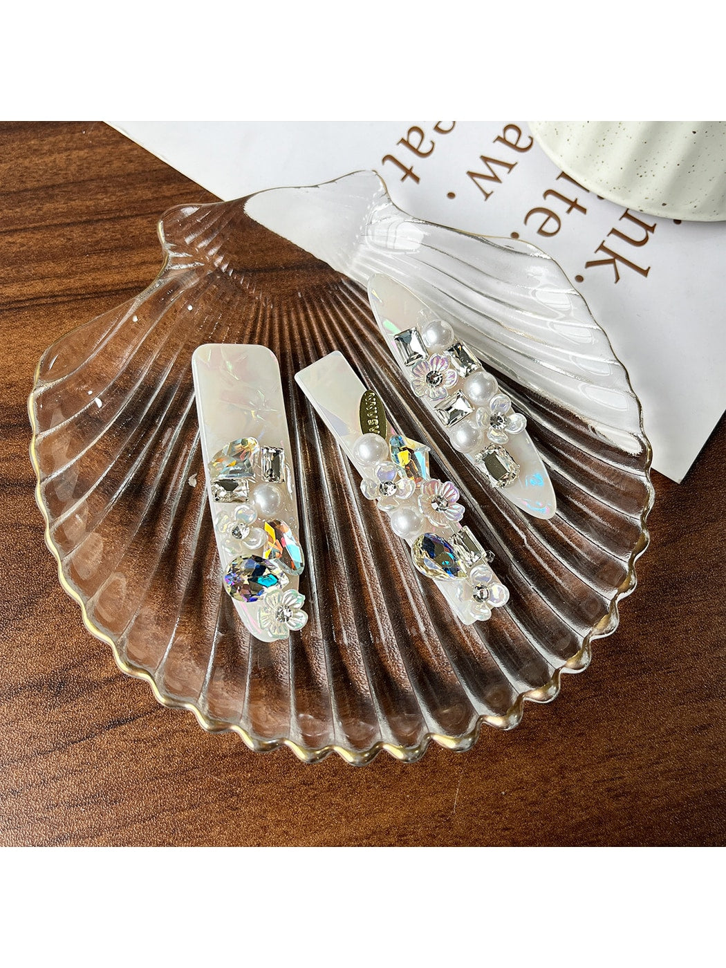 Beau - Modern Minimalist Embellished Side Hair Clip