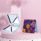 Mirroray - Portable Foldable Floral Print Makeup Mirror