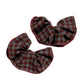 Gifty - Purple-red Plaid Hair Ring