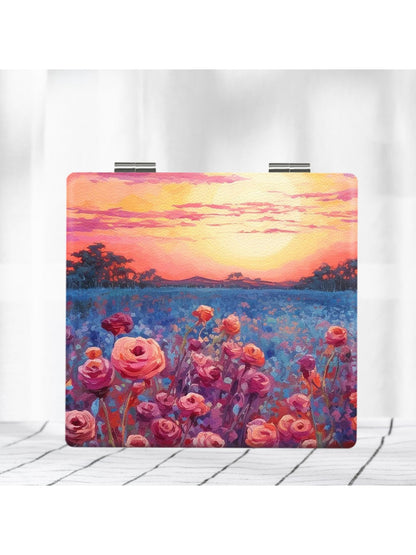 Mirroray - Oil Painting Print Folding Makeup Mirror