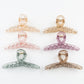 Beau - Clear Solid Color Crisscross Claw Clip