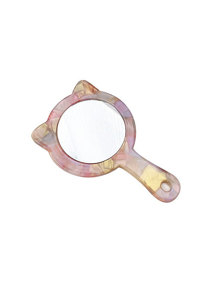 Mirroray - Acetate Cat Handheld Mirror Portable Vanity