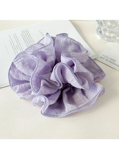 Gifty - Solid Color Ruffled Scrunchie