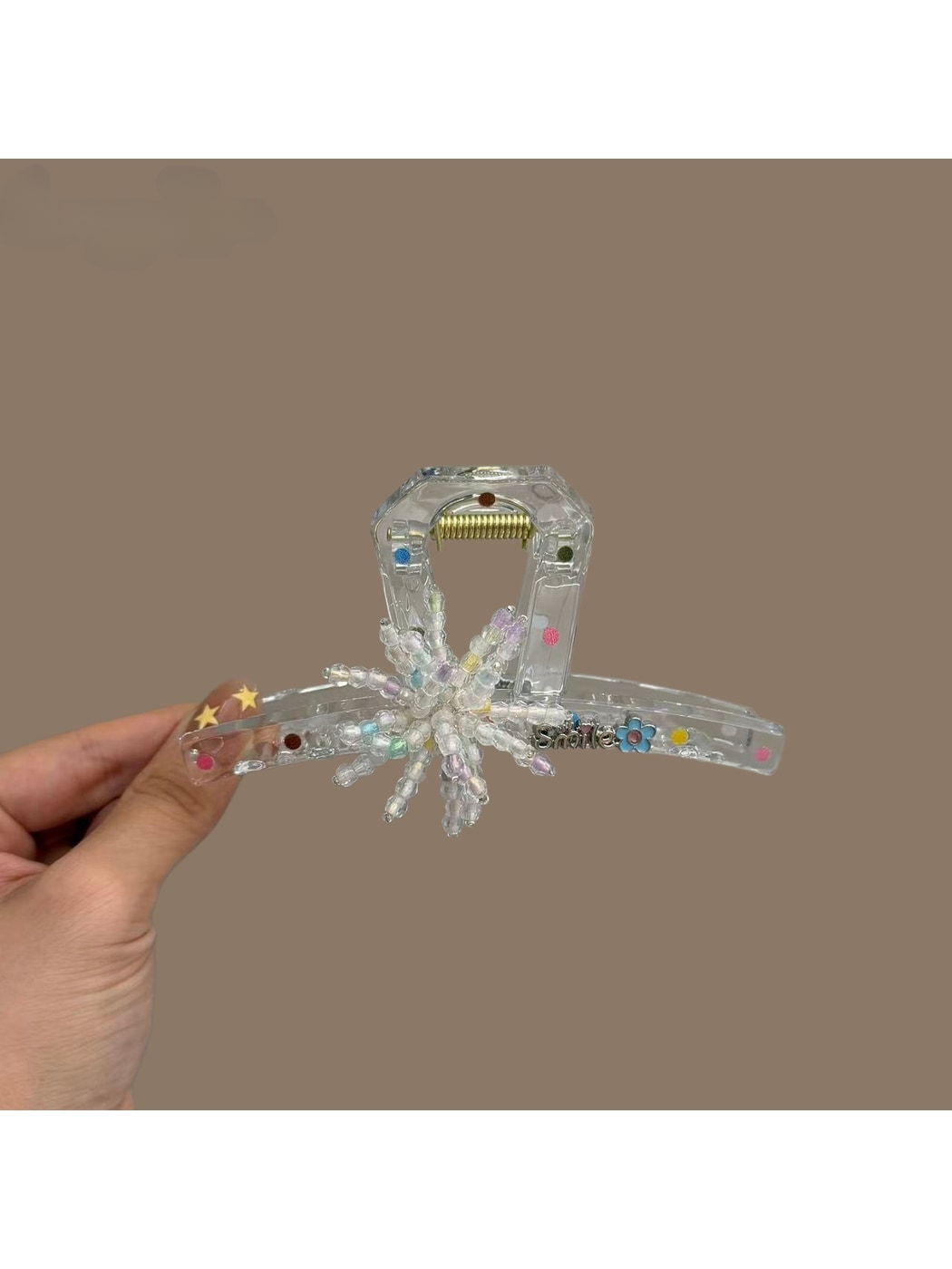 Beau - Sweet Style Transparent Flower Hair Claw Clip