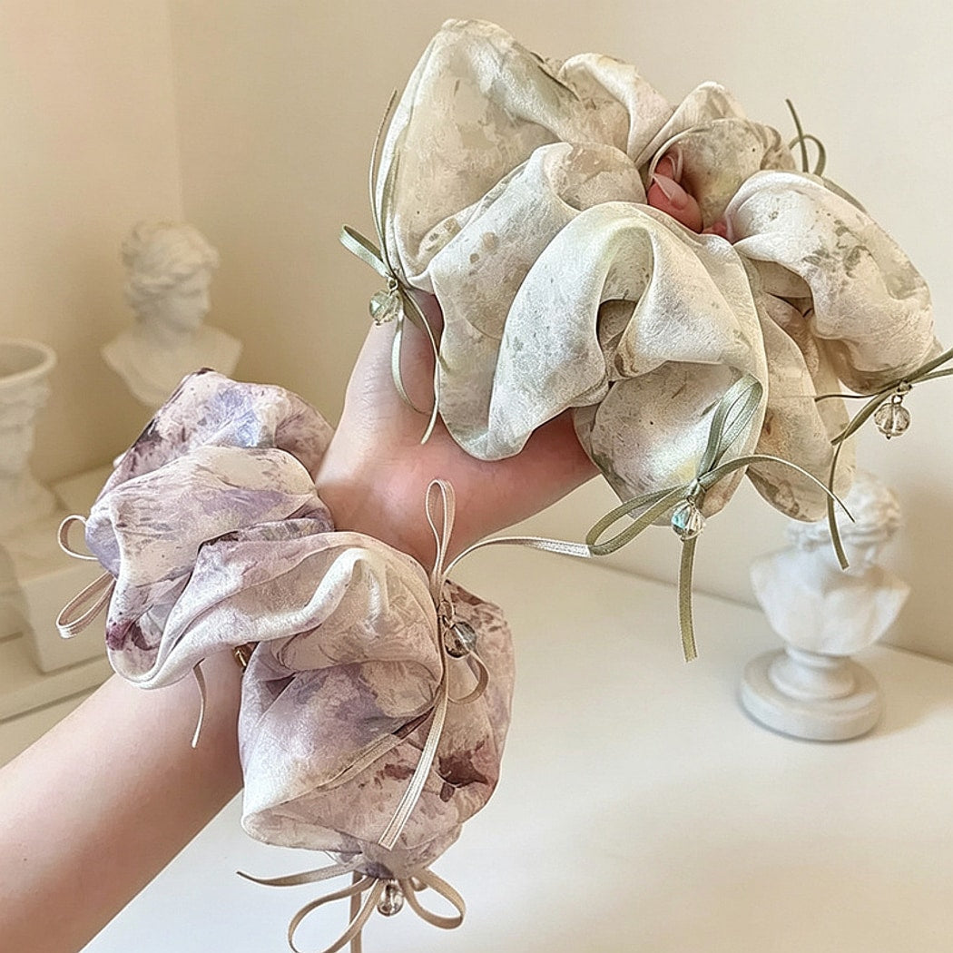 Gifty - Polyester Gradient Bow Detail Scrunchie