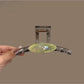 Beau stylish clean gray hair clip on white background showing smooth matte finish