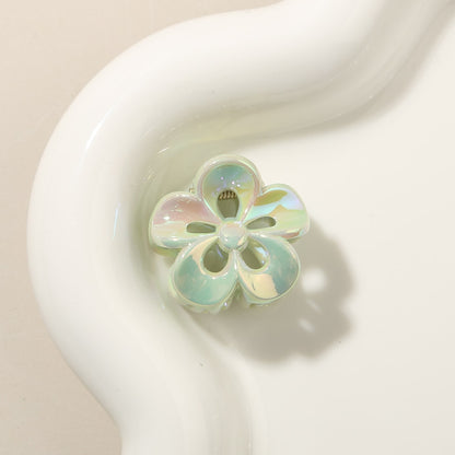 Beau - Iridescent Openwork Petal Flower Claw Clip
