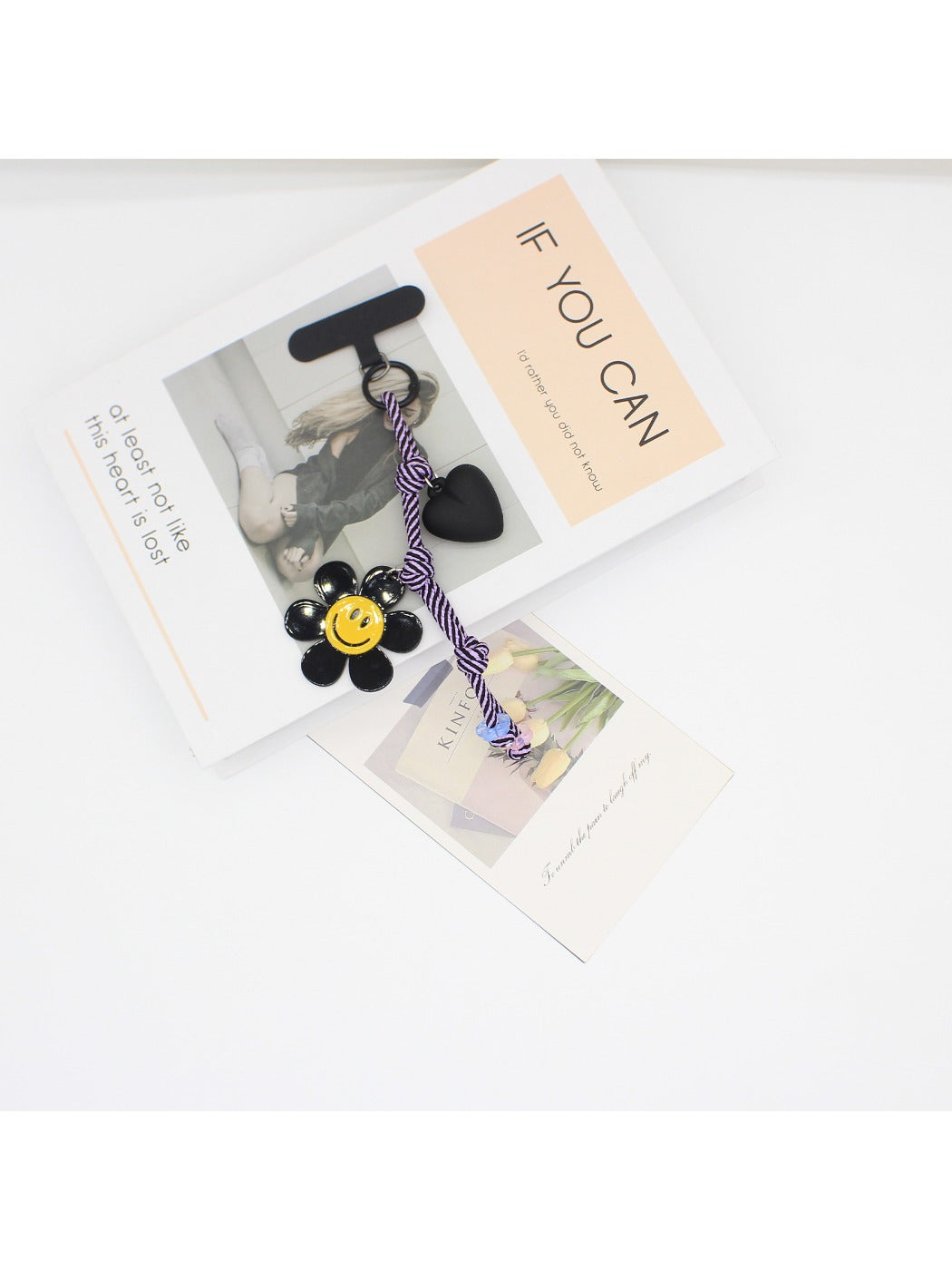 Keypus - Sunflower Smiley-Shaped Keychain