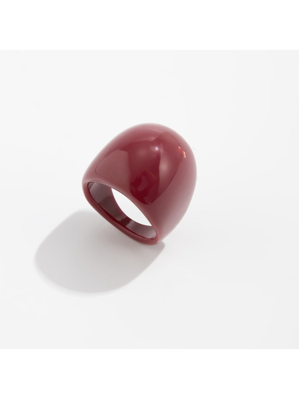 Lovra red ombre link bracelet and ring displayed together on white background