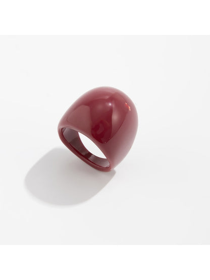 Lovra red ombre link bracelet and ring displayed together on white background