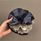 Gifty - Brown Plaid Lace Four Layer Scrunchie