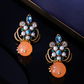Earedge - Retro Round Accent Geometric Stud Earrings