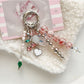 Keypus - Sweet Beaded Cherry Keyring Bag Charm Keychain