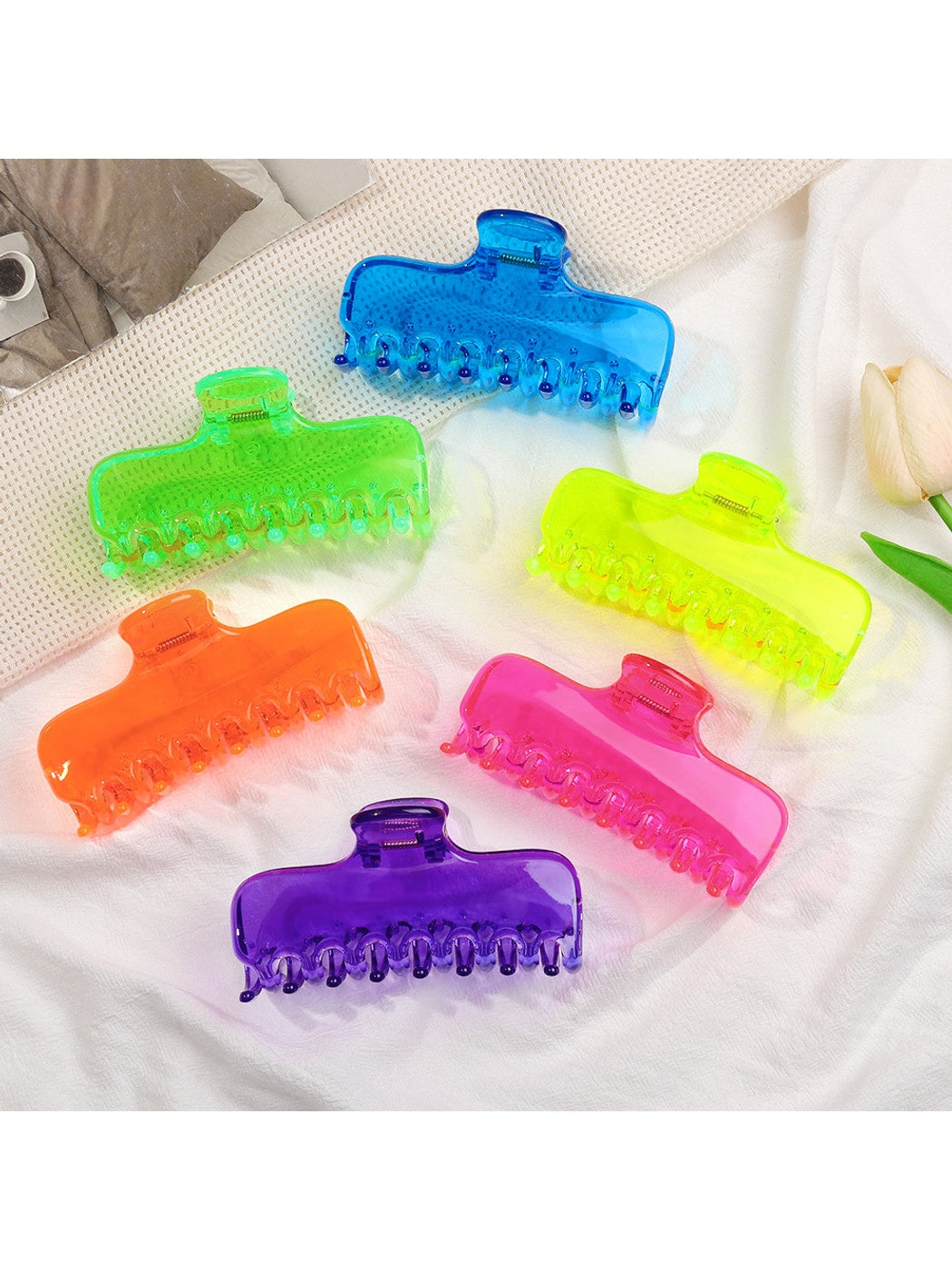 Beau - Glossy Geometric PC Hair Styling Claw Clip