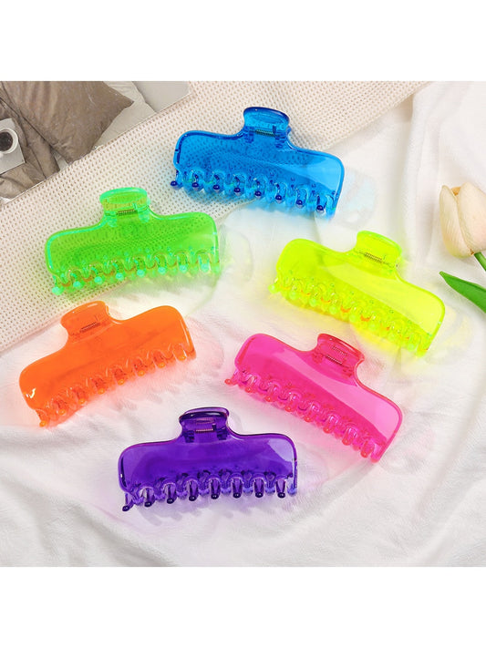Beau - Glossy Geometric PC Hair Styling Claw Clip