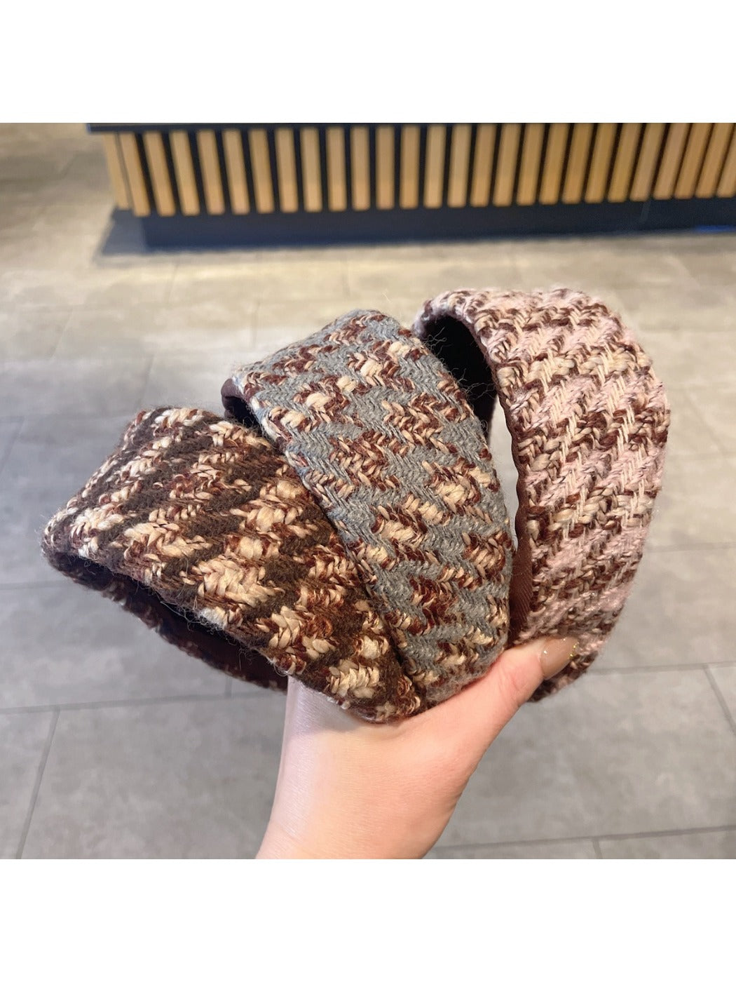 Gifty - Wide Brim Tartan Headband