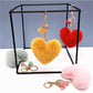 Keypus - Plush Heart Shaped Bag Charm Keychain