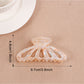 Beau - Colorful Openwork Half Round Claw Clip