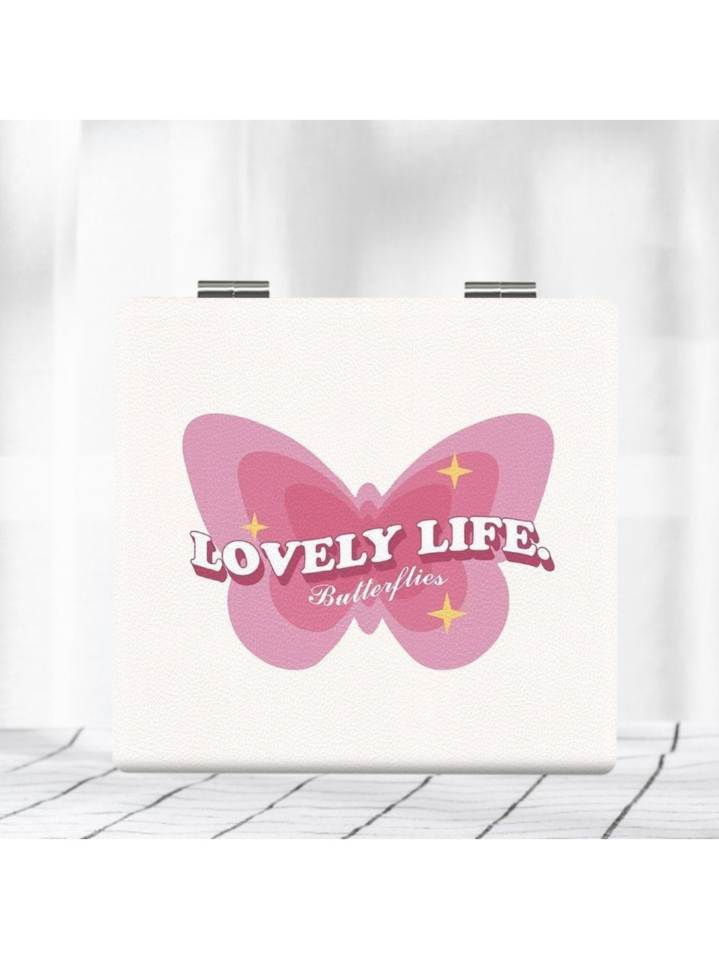Mirroray - Butterfly Print Ctue Folding Makeup Mirror
