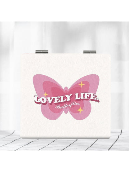 Mirroray - Butterfly Print Ctue Folding Makeup Mirror