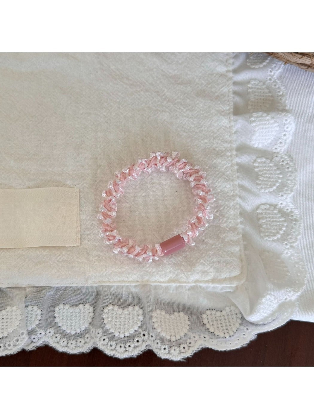 Gifty - Lace Inspired Polyester Round Design Hair Tie