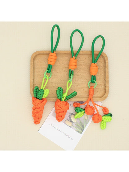 Keypus - Carrot Flower-Shaped Keychain