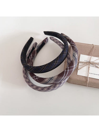 Gifty - Retro Elegant Plaid Hair Hoop