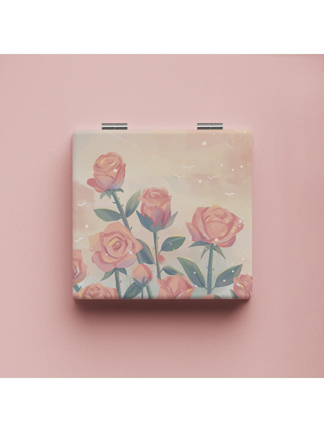 Mirroray - Vintage Rose Illustration Vanity Mirror