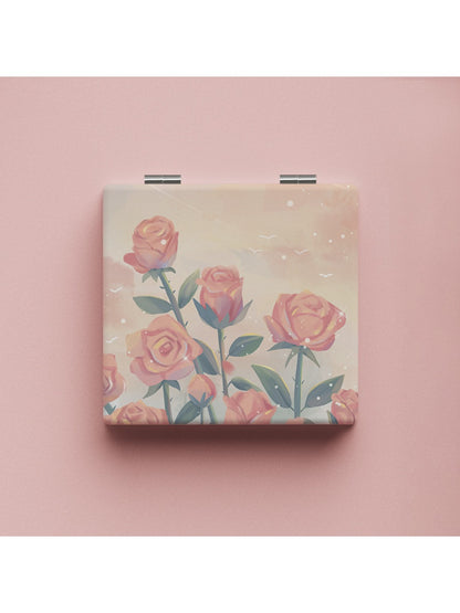 Mirroray - Vintage Rose Illustration Vanity Mirror