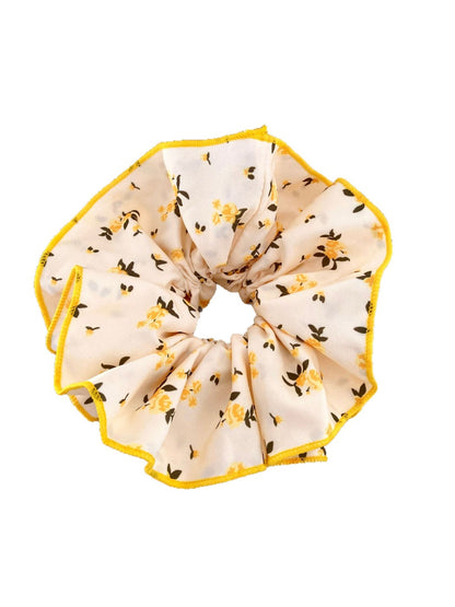 Gifty - Floral Print Double Layer Scrunchie Sweet