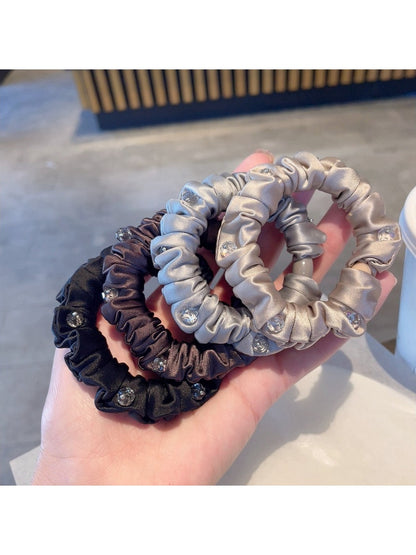 Gifty - Crinkle Textured Solid Color Hair Scrunchies