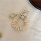 Gifty - Polka Dot Bow Polyester Scrunchie Hair Tie