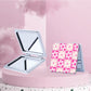 Mirroray - Floral Print Folding Glass Makeup Mirror