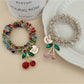 Gifty - Cherry Hair Tie Bracelet Two Way Ponytail Holder