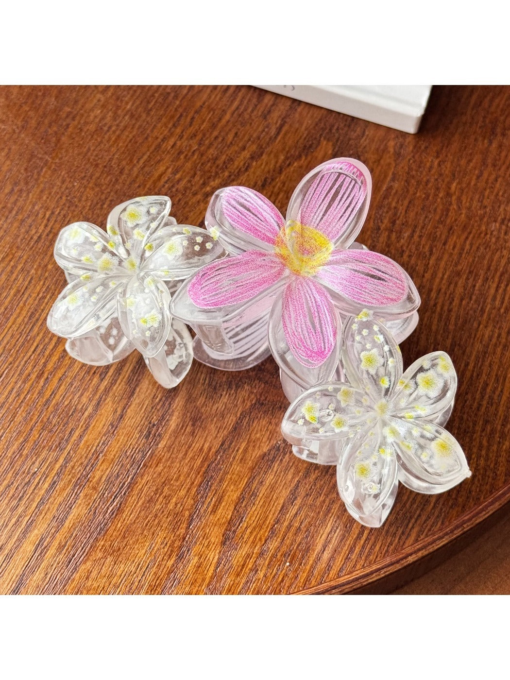 Beau - Candy Color Flower Hair Claw Clip