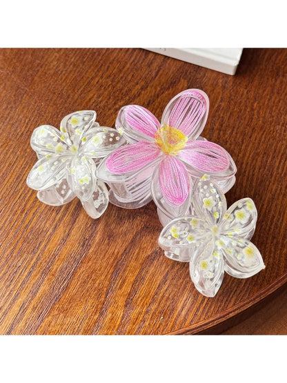 Beau - Candy Color Flower Hair Claw Clip