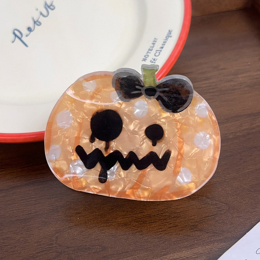 Beau - Halloween Cute Pumpkin Ghost Pattern Claw Clip