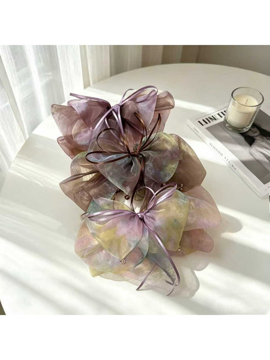 Beau - Mesh Bow Decorative Ponytail Hair Claw Clip