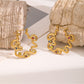Earedge - Irregular Multicolored Curved Earrings