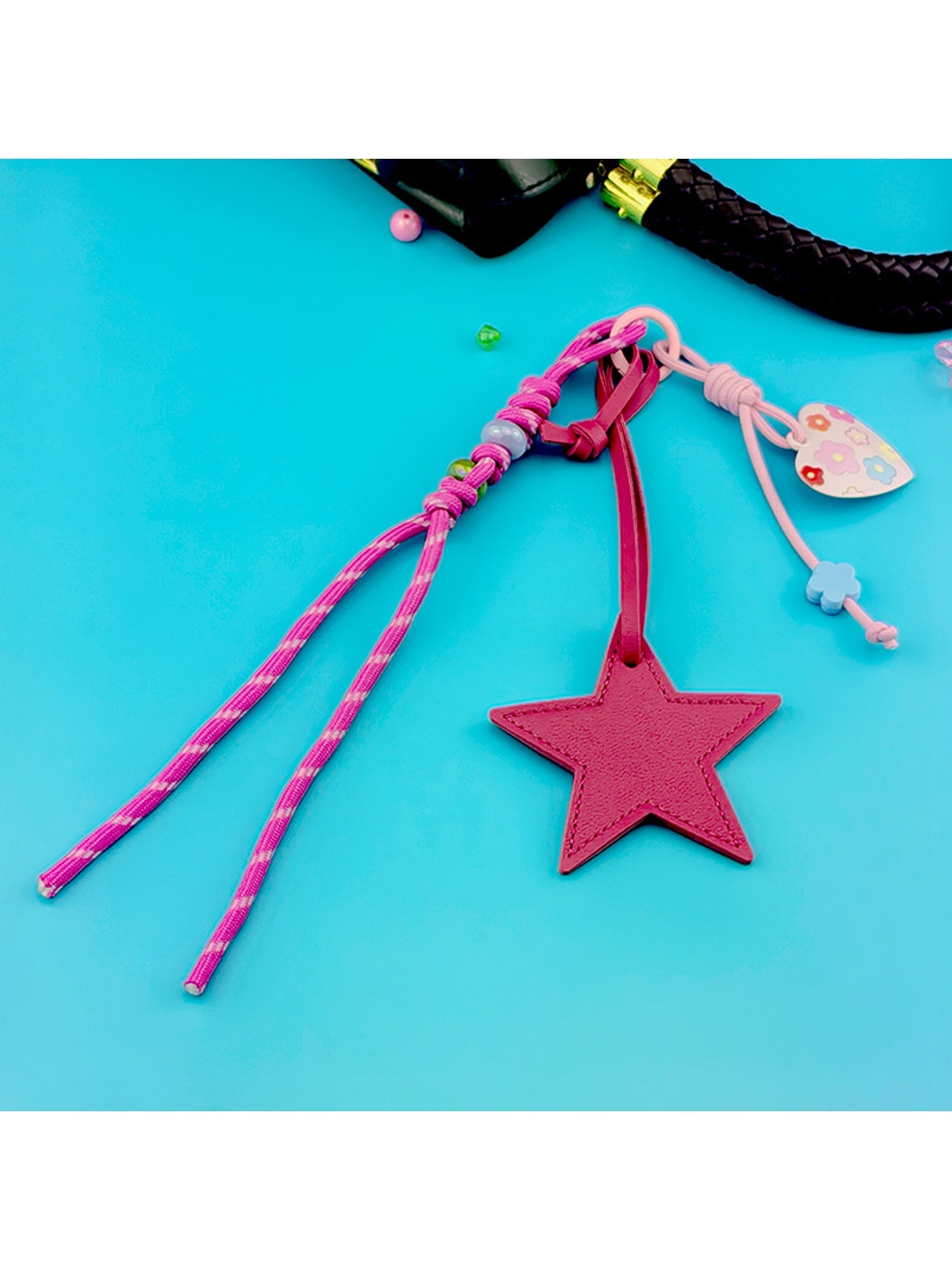 Keypus - Star Shaped PVC Pendant Bag Charm Keychain