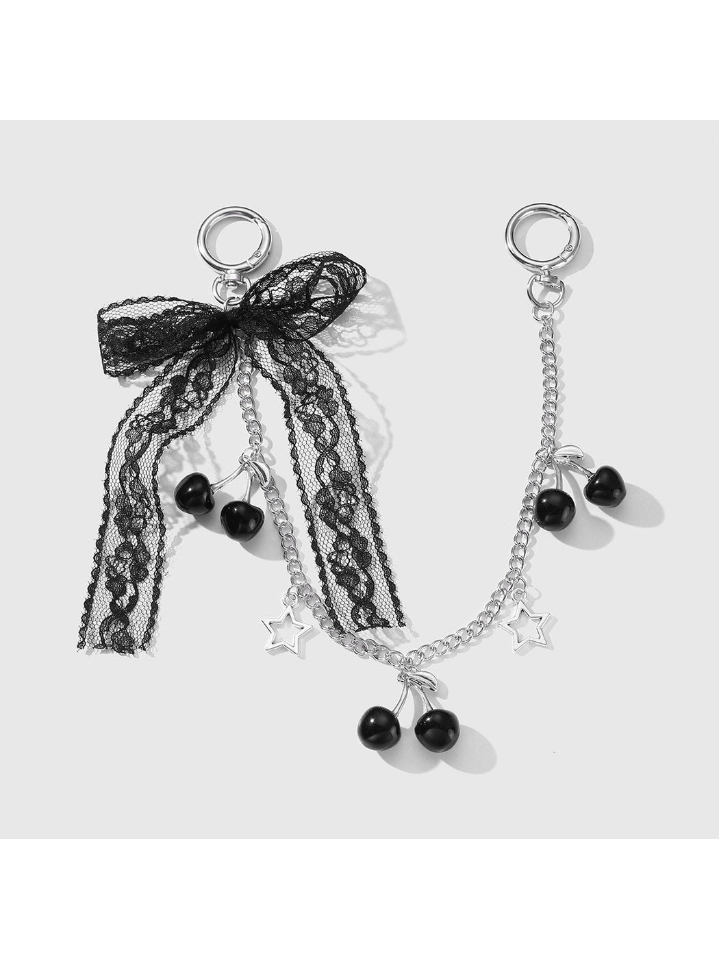Keypus - Y2K Cherry Bow Chain Bag Charm Keychain