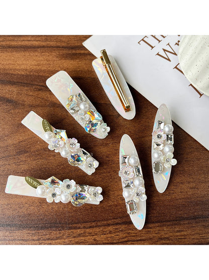 Beau - Modern Minimalist Embellished Side Hair Clip