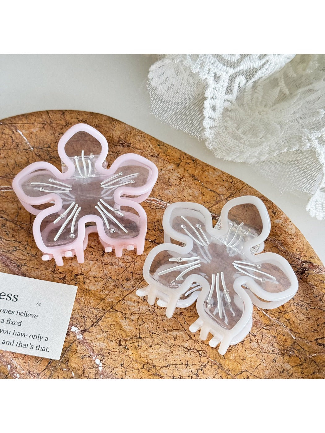 Beau - Acetic Acid Cherry Blossom Hairpin