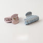 Beau - PVC Striped Pattern Curved Claw Clip