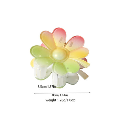 Beau - Layered Flower Petal Decorative Claw Clip
