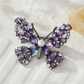 Brovia - Vintage Butterfly Accent Alloy Brooch