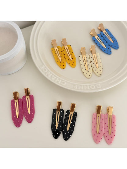 Beau - Teardrop Polka Dot Bangs Hair Clip