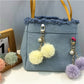 Keypus - Colorful Plush Pompom Bag Charm Keychain
