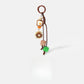 Keypus - Coffee Motif Dice Pendant Bag Charm Keychain