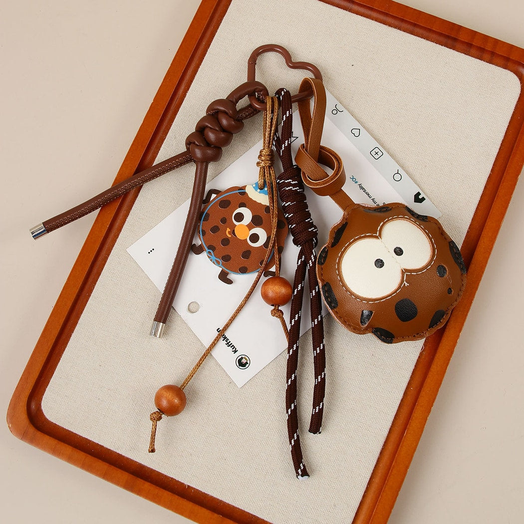 Keypus - Cookie Design PU Alloy Bag Charm Keychain